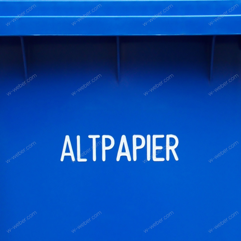 Изображения горячего тиснения фольгой мусорных баков 660 л