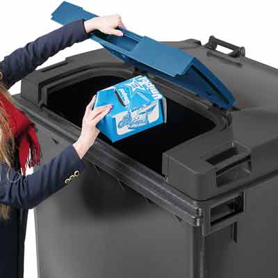 мобильные контейнеры для отходов 1100 л FL LIL дополнительная крышка